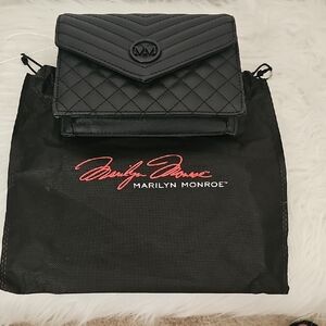 Marilyn Monroe Black Quilted Clutch